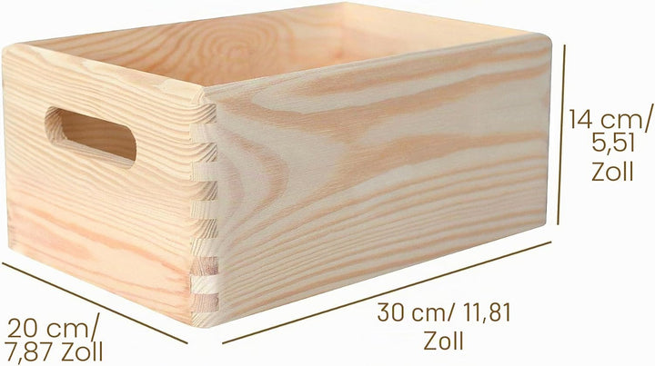 Creative Deco Personalisiert Geschenke Fotogeschenke Holzkiste ohne Deckel | Dein Eigenes Foto und B