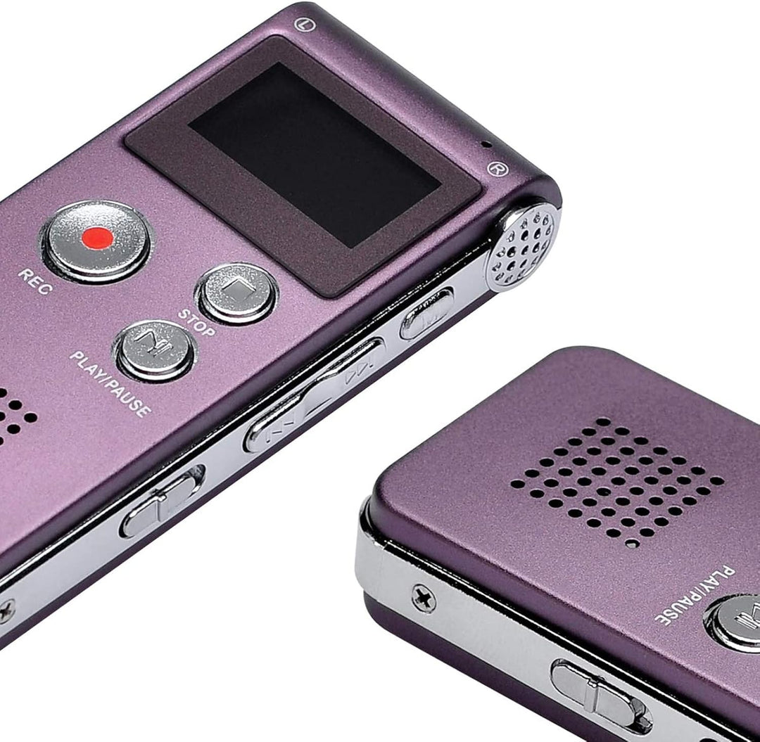 Lychee 8GB LCD Bildschirm Digitales Diktiergerät Aufnahmegerät Sprachaufnahme Audiorekorder Voice Re