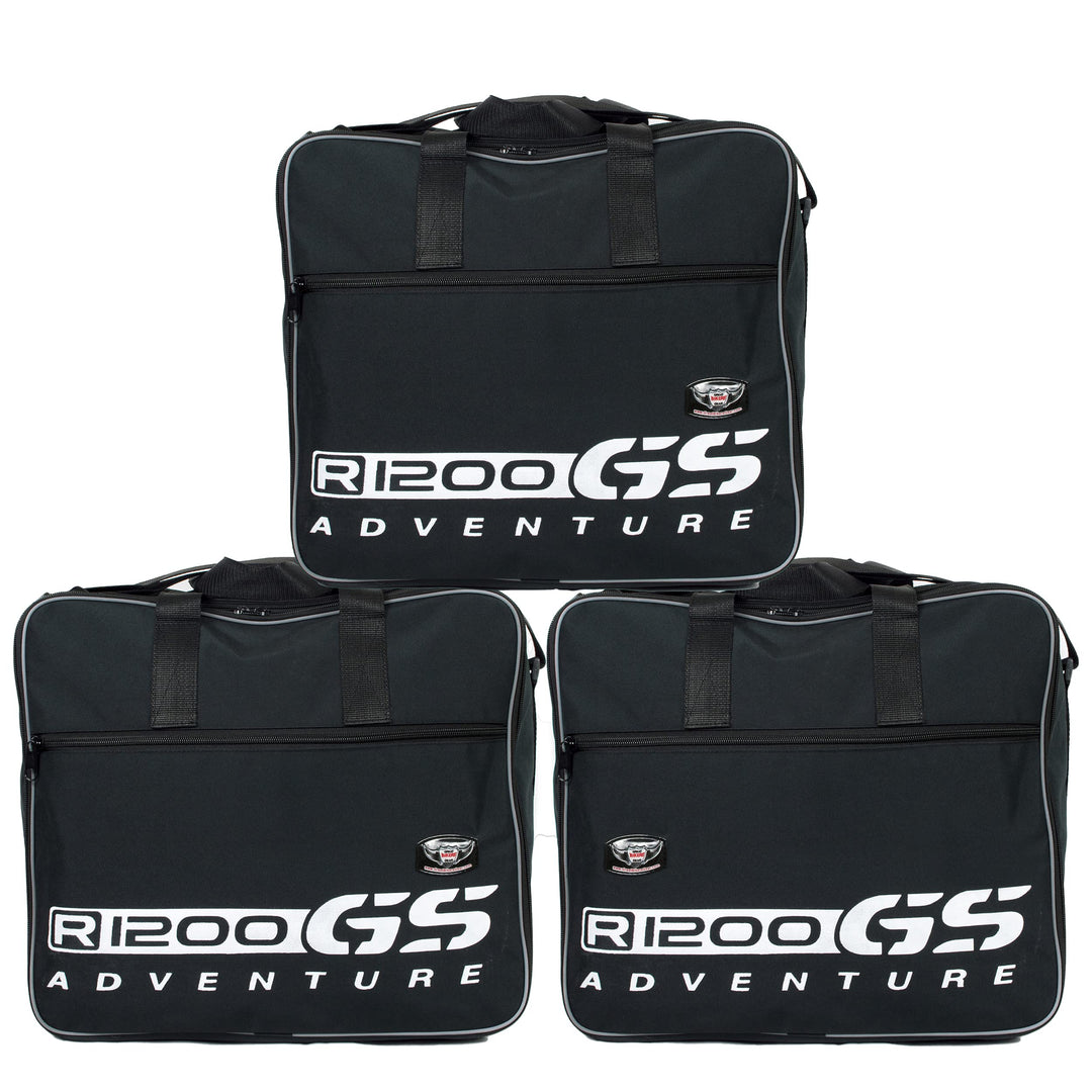 GREAT BIKERS GEAR - Gepäckträgertaschen (3er-Set) Taschen passend für BMW R1200GS Adventure GSA Alum