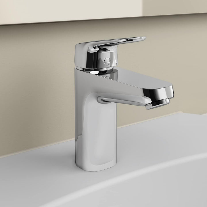 Ideal Standard B1715AA Ceraflex Waschtischarmatur Grande mit Zugknopf-Ablaufgarnitur ,,Bluestart" Au