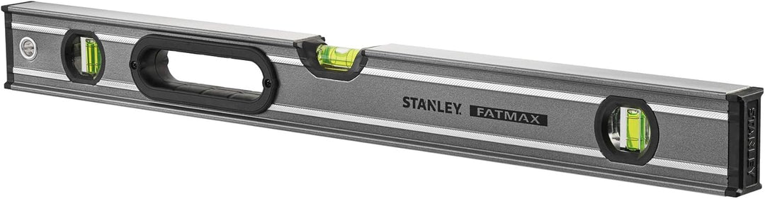 Stanley FatMax Wasserwaage (60 cm, Hohlprofilwasserwaage, vertikale / horizontale Libelle) 0-43-624,