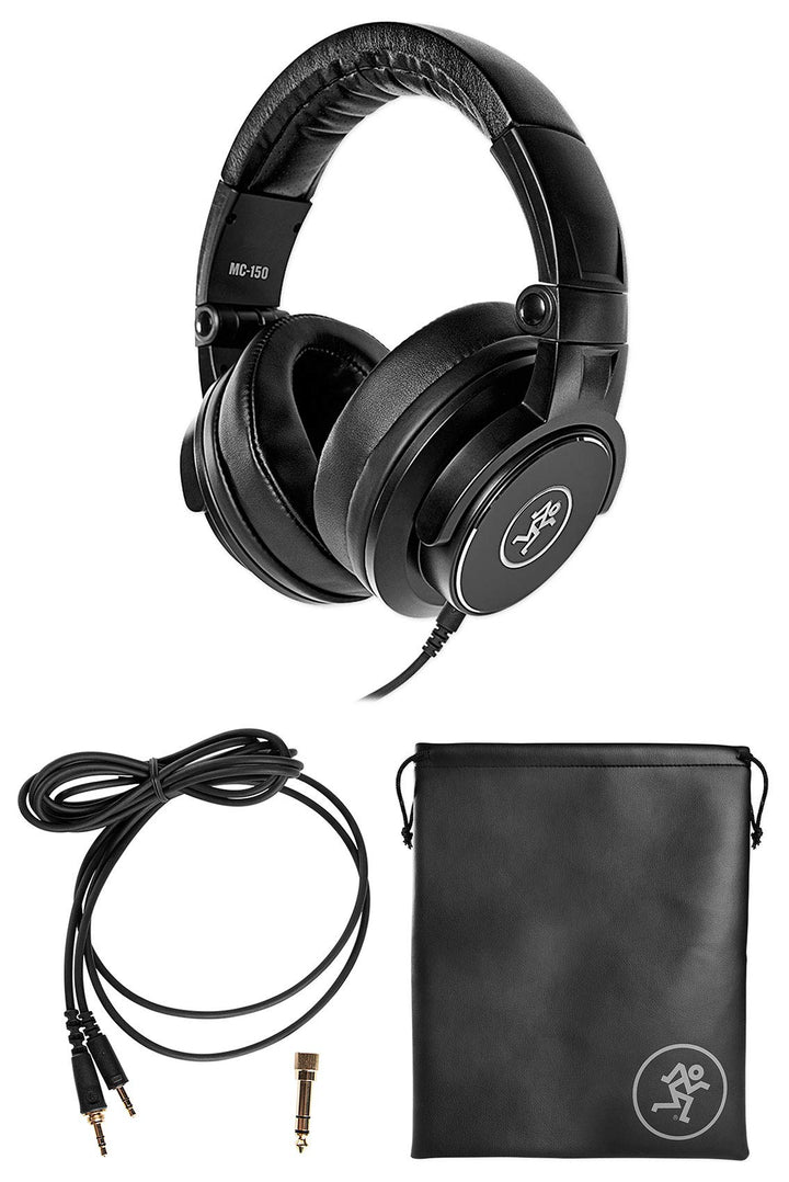 Mackie MC-150 Geschlossene Studio-Kopfhörer, Schwarz MC-150 (15 Hz - 20 kHz) Single, MC-150 (15 Hz -
