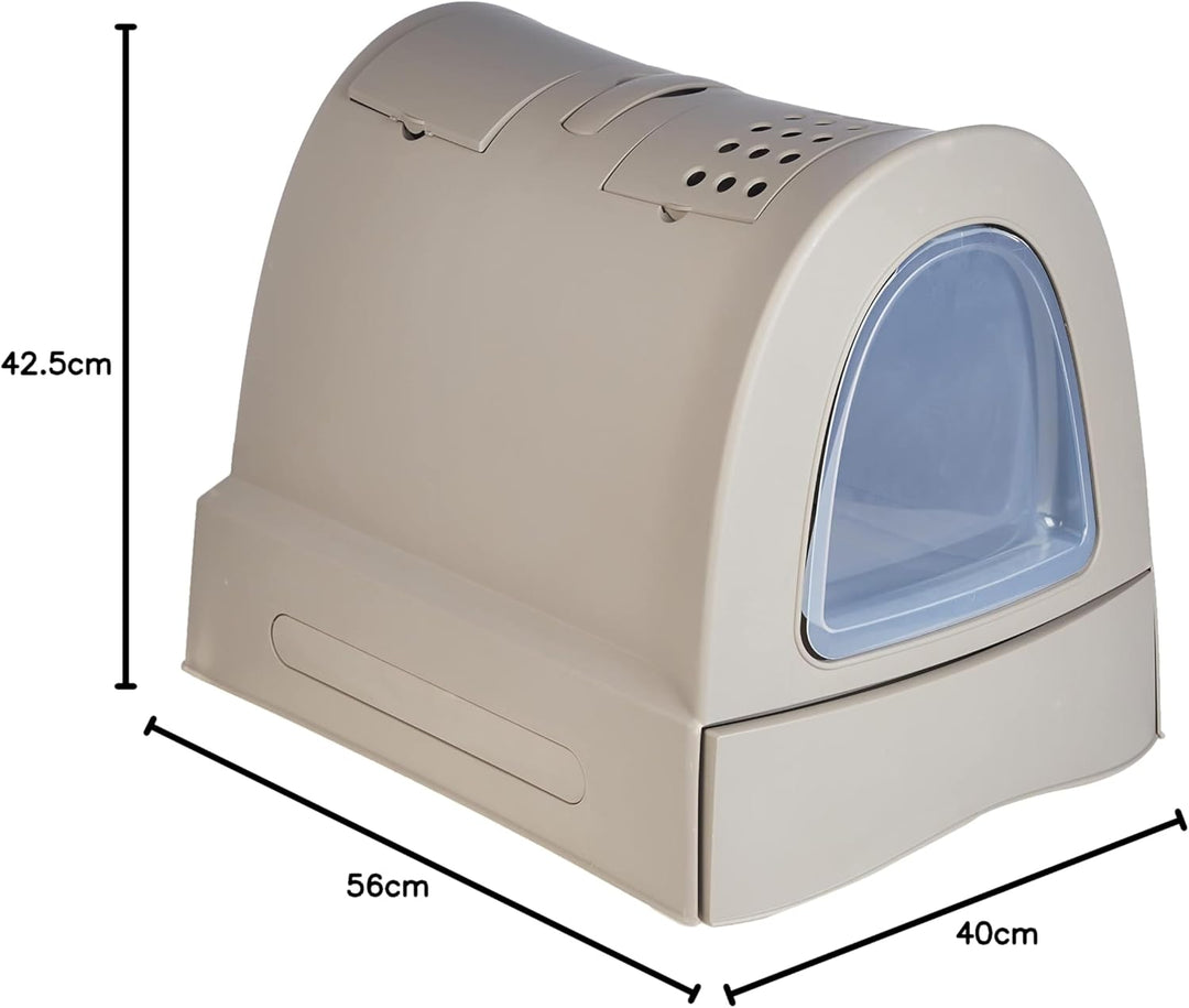 Imac Hygieneschale Sandbox Katzen - Sanitärschale Catera Sandbox, 40 x 42,5 x 56 cm Grau