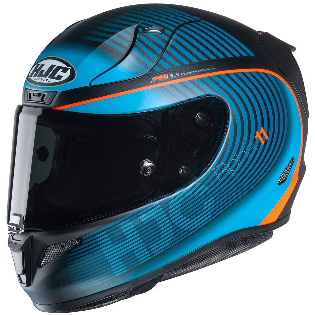 HJC Helmets Herren Nc Motorrad Helm S Blau/Orange, S Blau/Orange