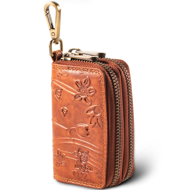 MATADOR Schlüsseletui Herren Leder #KOPENHAGEN mit edler Geschenk Box, Elegante Autoschlüssel Hülle