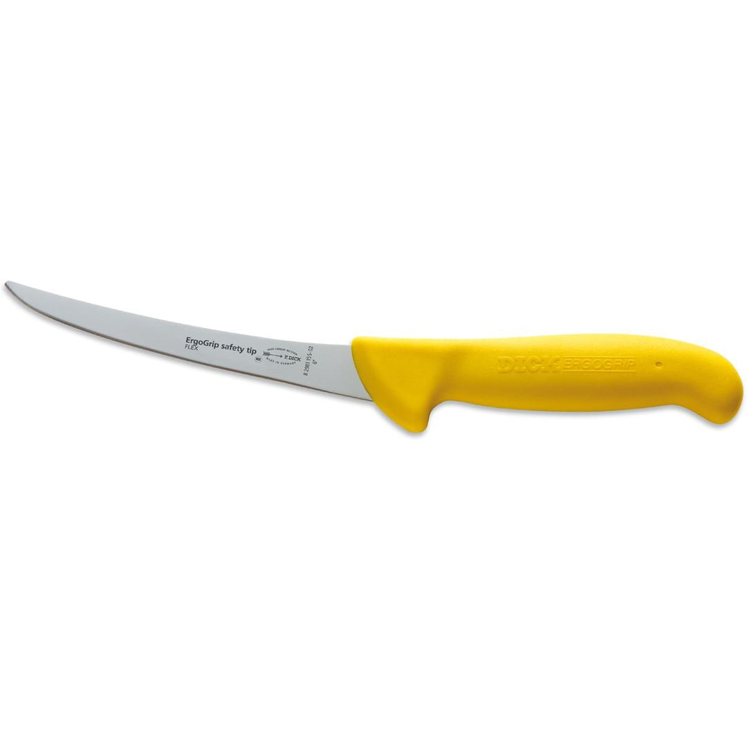 Dick F ErgoGrip Safety Tip Ausbeinmesser, flexibel, 15cm, gelb, 8298115 0S-02