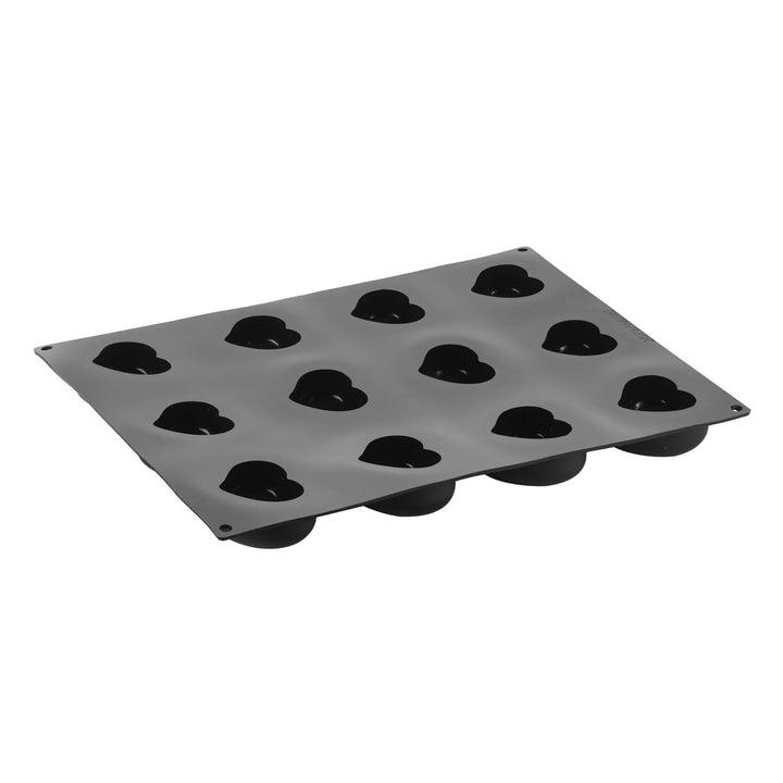 Pavoflex 'Passion', Silkonmatte, 40x30cm, Dessertmatte mit Herzmotiv 3D Optik