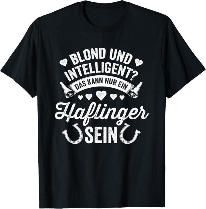 Haffi Reiterin Geschenk Mädchen Lustiger Spruch Haflinger T-Shirt