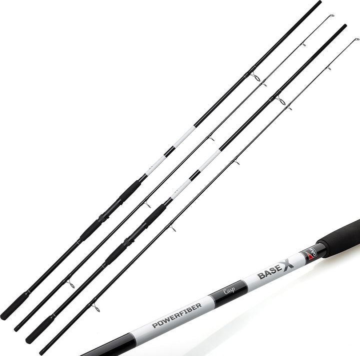 D-A-M Karpfen Set komplett Carp-X - Angelset 2 Karpfenruten + 2 Rollen 3,60 m