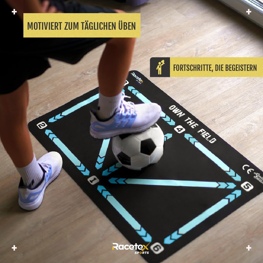 Fussballmatte Training Kinder 90x60 cm – Rutschfeste und Langlebige Fussballmatte – Die Kickmatte fü