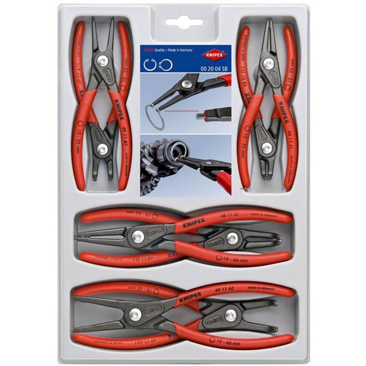 Knipex Präzisions-Sicherungsringzangen-Set 00 20 04 SB Single, Single