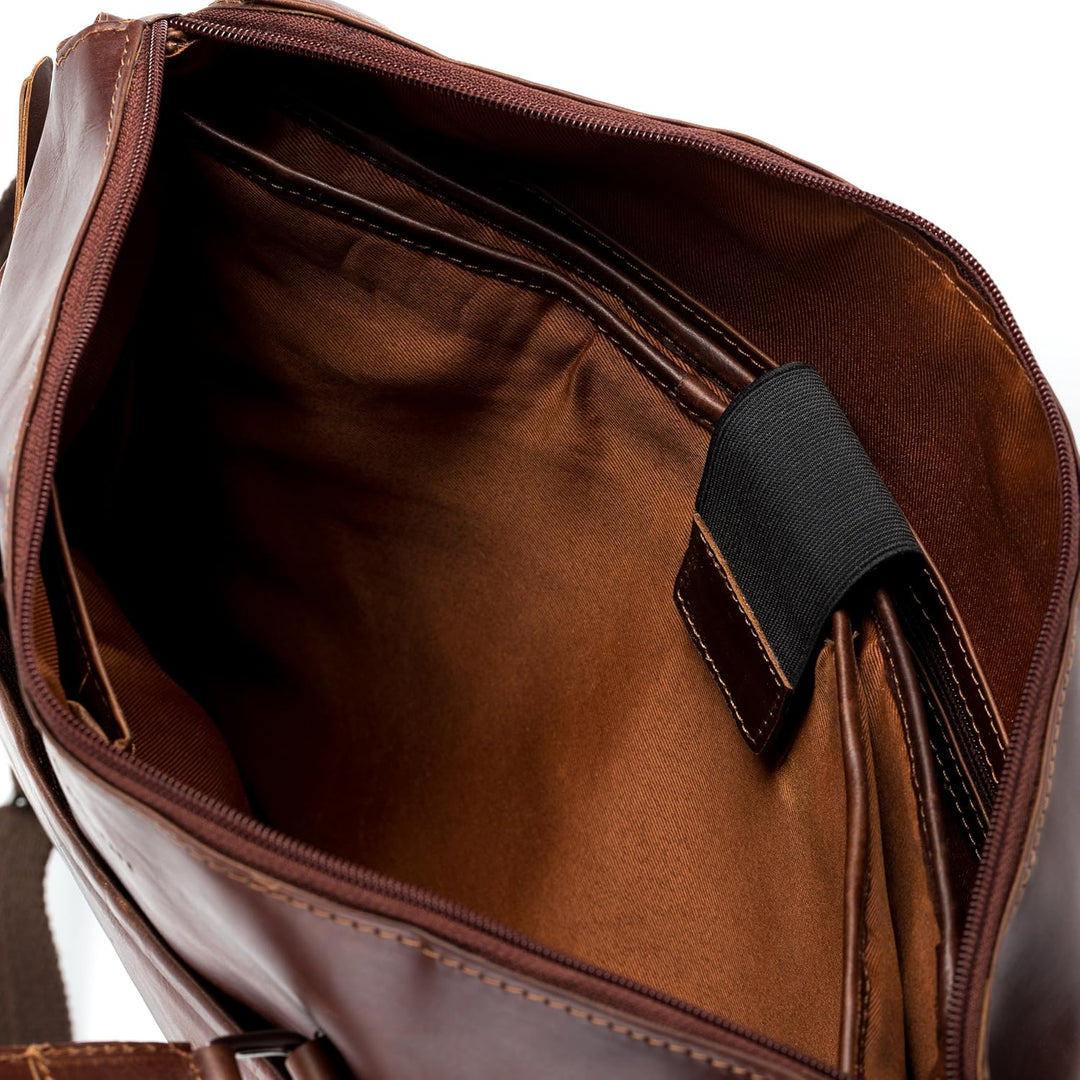 BACCINI Laptoptasche LEANDRO aus Premium Leder I Business-Tasche gross für Herren 15 Zoll extra Lapt