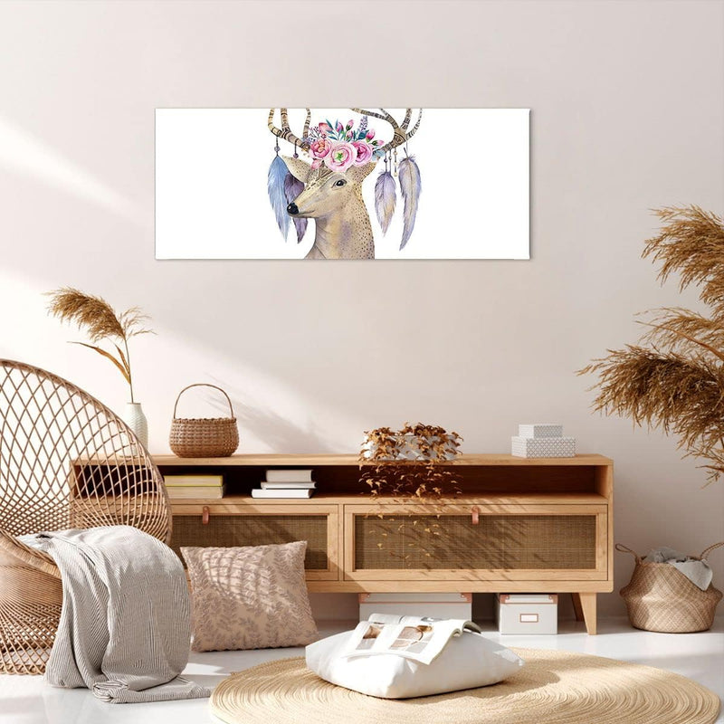 Wandbilder Dekoration Wohnzimmer Lieber Kopf hipster illustration Panorama Bilder auf Leinwand 120x5