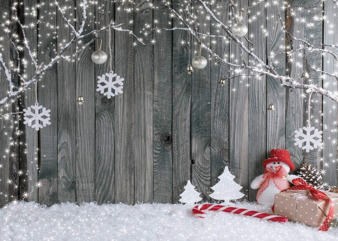 AIIKES 7x5FT Weihnachten Hintergrund Weihnachtsfotografie Hintergrund Weihnachten Foto Hintergrund U