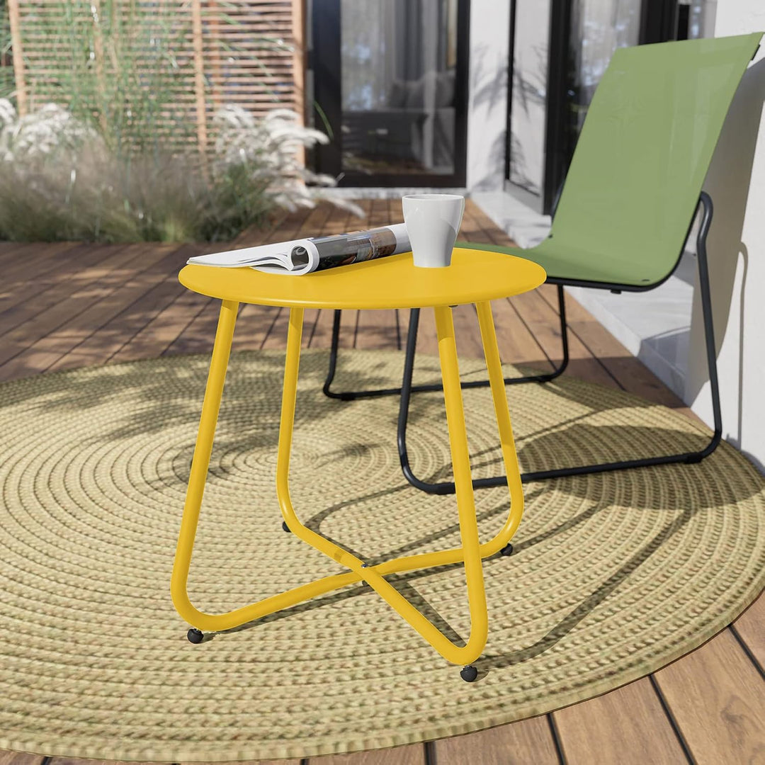 Grand Patio Beistelltisch, Verschiedenen FarbenKaffeetisch, Leicht, Stabil, Einfacher Aufbau, Kleine