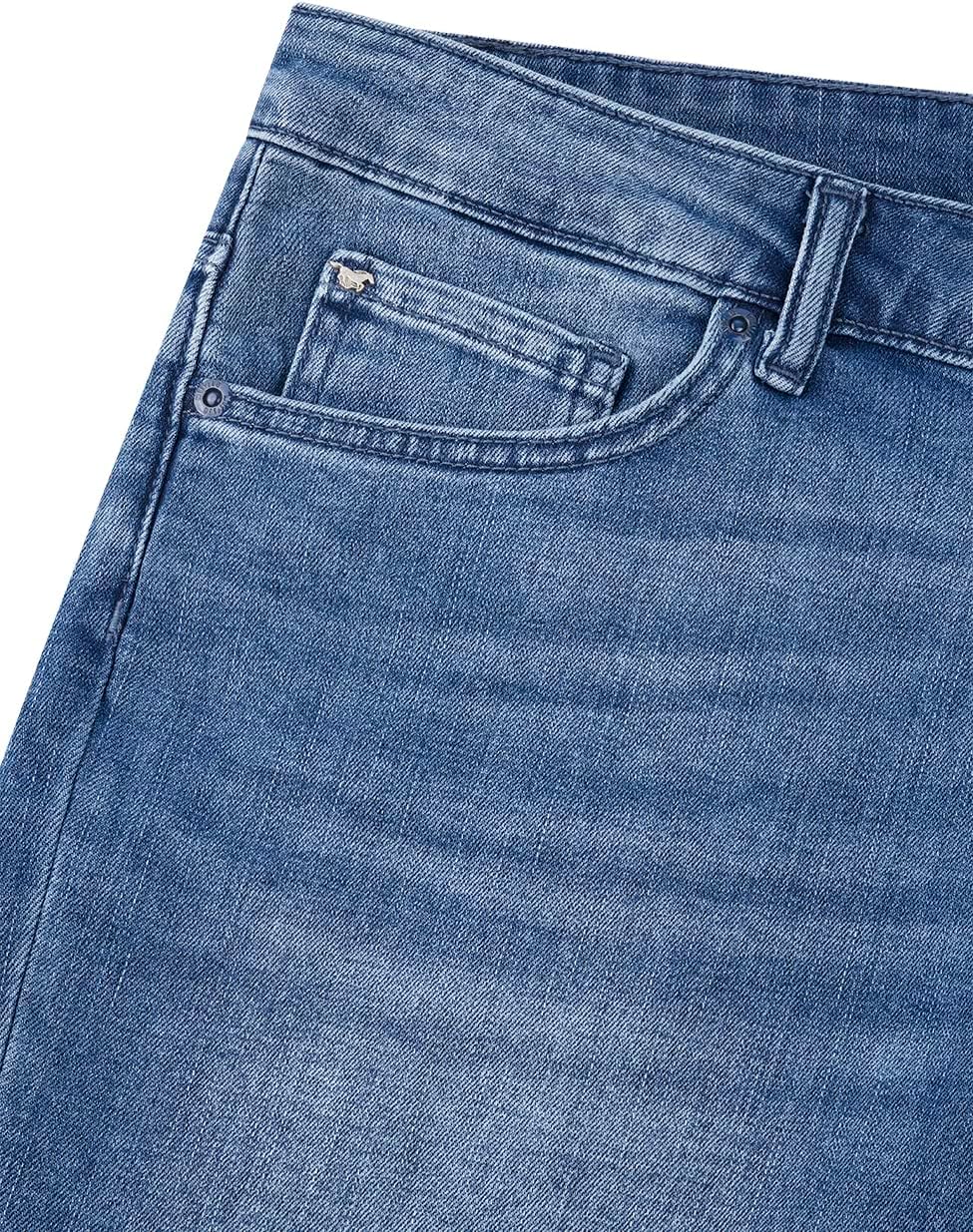 MUSTANG Damen Shorts Bermuda Kurze Jeans Hose Regular Jeansshorts Hotpants Basic Denim Stretch Baumw