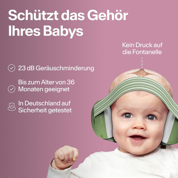 Alpine Muffy Baby Kapselgehörschützer - Gehörschutz für Babys und Kleinkinder von 12 bis 36 Monate -