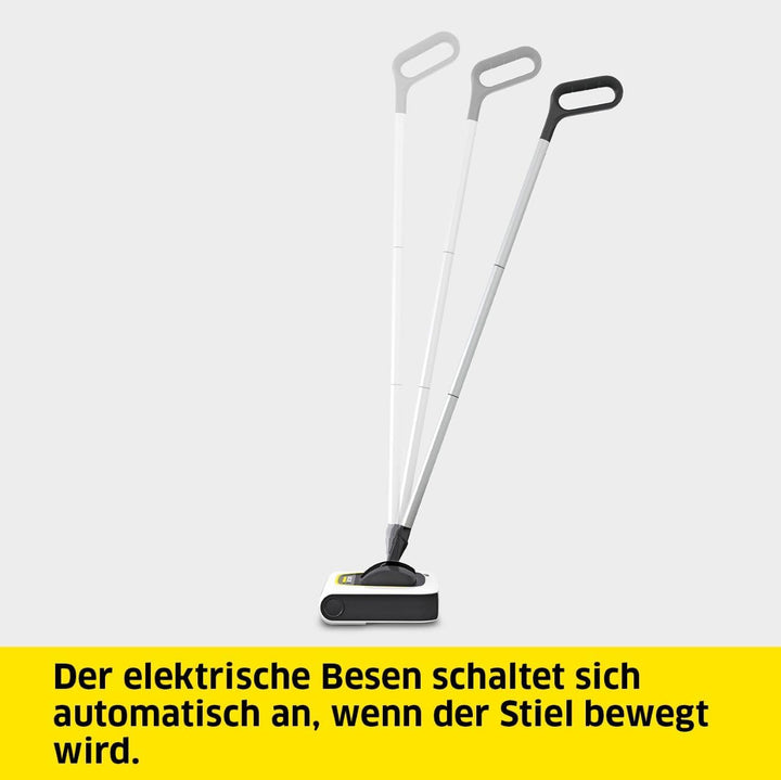 Kärcher Akku-Besen KB 5, elektrischer Besen für die schnelle Bodenreinigung, Lithium-Ionen-Akku, Akk