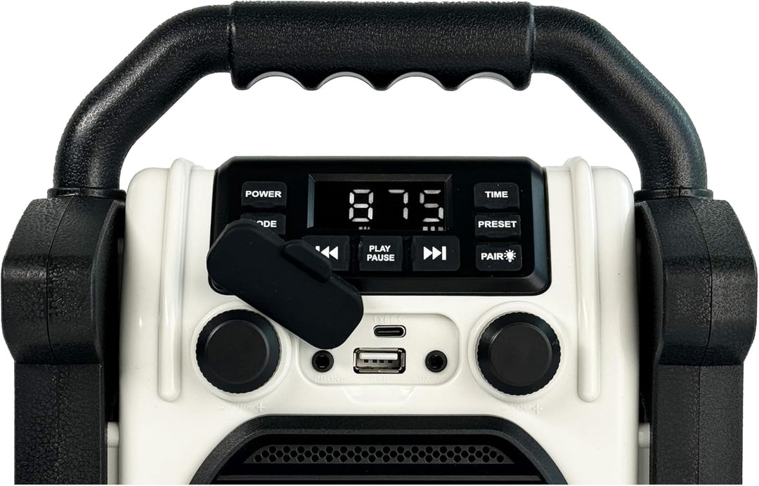 BR 230 BT, Baustellenradio Bluetooth - Neongelb/Offwhite - Silva Schneider - Digitales PPL Radio, 10