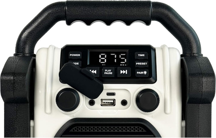 BR 230 BT, Baustellenradio Bluetooth - Neongelb/Offwhite - Silva Schneider - Digitales PPL Radio, 10