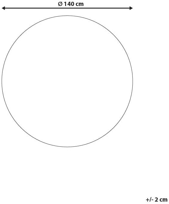 Teppich Viskose helles Grau rund 140 cm einfarbig handgewebt Kurzflor Gesi II