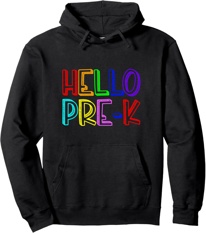 Hallo Pre-K Grade Doodle Art Neuer Vorkindergarten-Schüler Pullover Hoodie