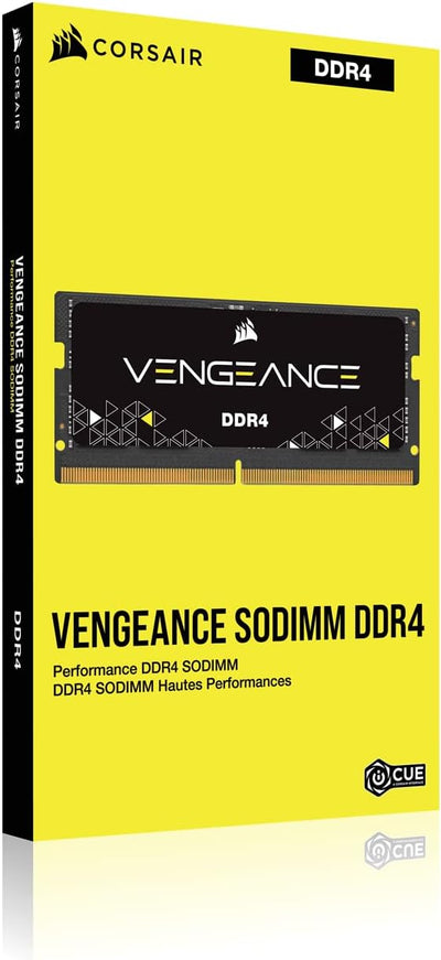 Corsair Vengeance SODIMM 32GB (2x16GB) DDR4 3200MHz C22 Speicher für Laptop/Notebooks - Schwarz, 32G