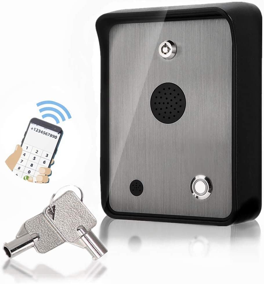 Notruftelefon GSM Freisprechanlage Audio Intercom Alarm Access Control System Geeignet für unbemannt