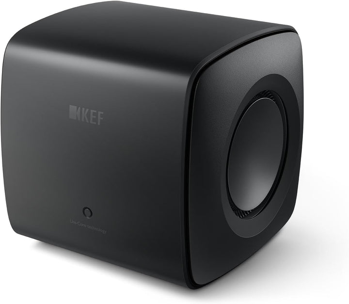 KEF KC62 Leistungsstarker Aktiver Subwoofer | Schwarz | 1000 Watt, Schwarz