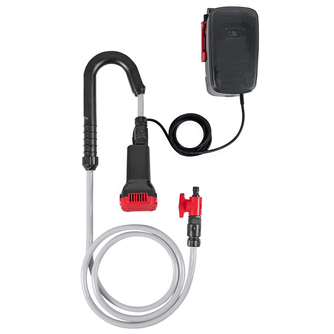 WALTER Li-Ion-Akku Regenfasspumpe 18 V, ideal zum Ab-/Umpumpen von Regenwasser &amp; für Gartenbewässeru