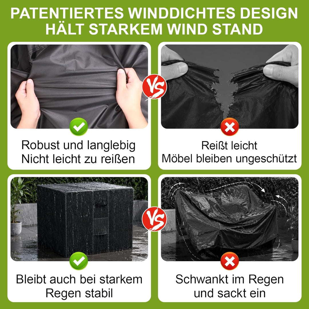 Abdeckung für Gartenmöbel 60x60x60cm Gartenmöbel Abdeckung Schutzhülle Sitzgarnituren Gartentische u