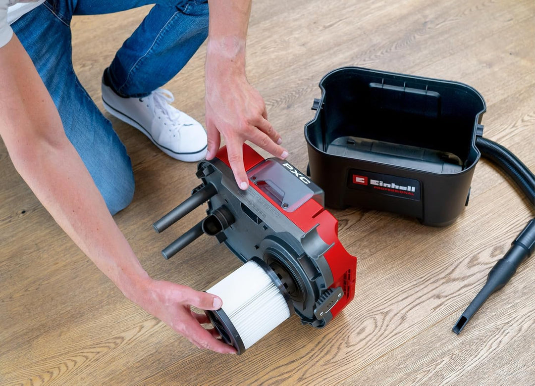 Einhell Original Faltenfilter für Staubklasse L (Zubehör für Einhell Akku-Nass-Trockensauger TP-VC 1