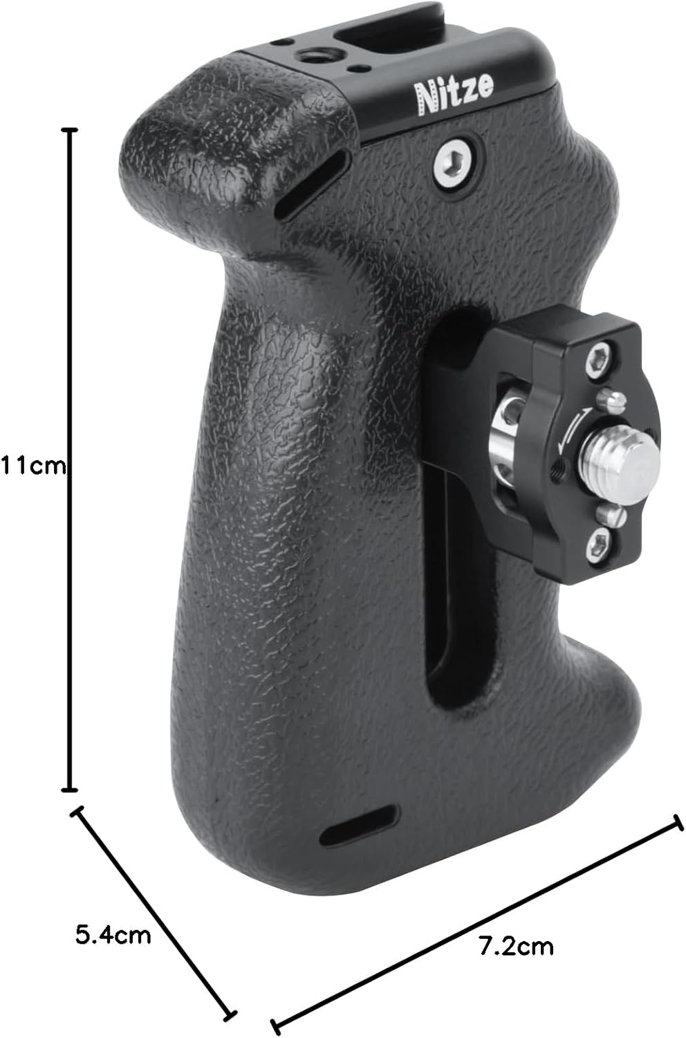 Nitze ARRI Locating Side Handle with 3/8" ARRI Locating Pins for Camera Cage, Direction and Position