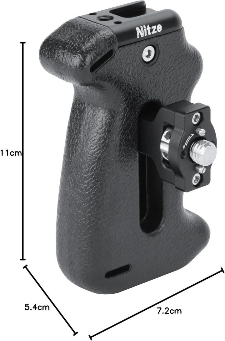 Nitze ARRI Locating Side Handle with 3/8" ARRI Locating Pins for Camera Cage, Direction and Position