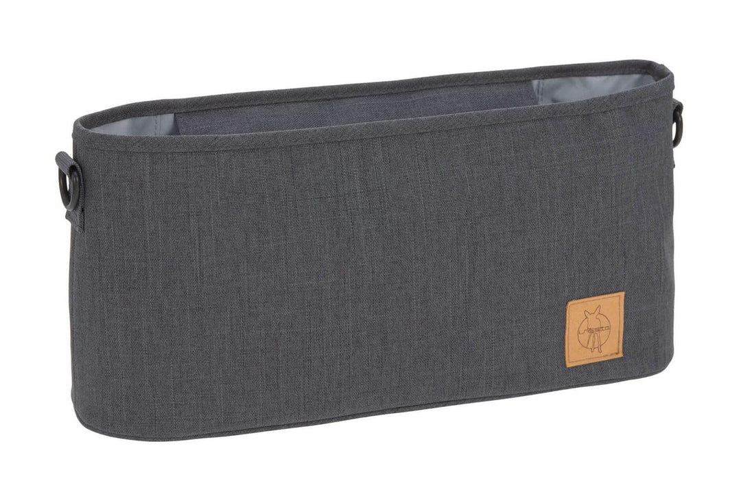 LÄSSIG Baby Kinderwagenorganizer mit Befestigung Anthracite, Anthracite