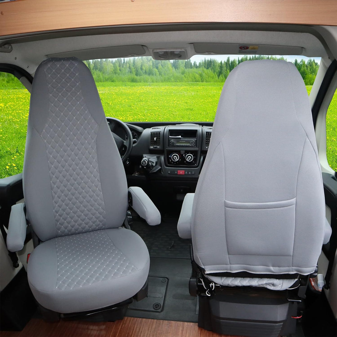 BREMER SITZBEZÜGE Mass Piloten Schonbezüge Sitzbezüge kompatibel mit Wohnmobil Camper Hymer Ducato W