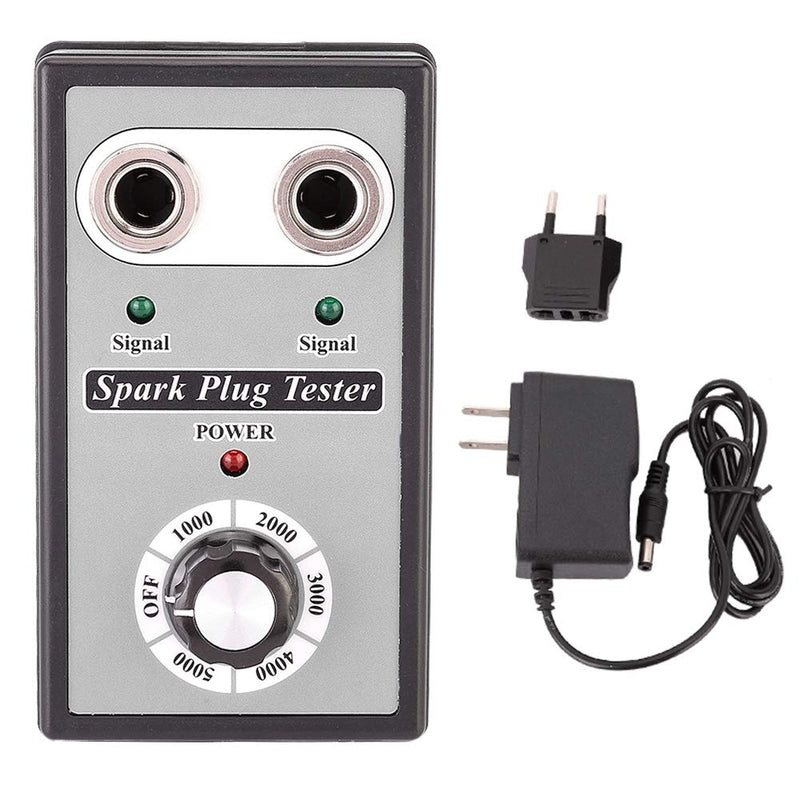 US-Stecker 100-240V Doppelloch Auto Zündkerzentester Zündkerzenanalysator Diagnosewerkzeug