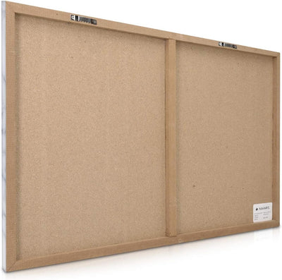 Navaris Magnettafel Magnetpinnwand Memoboard zum Beschriften - 60x40 cm Notiztafel div. Designs - Ta