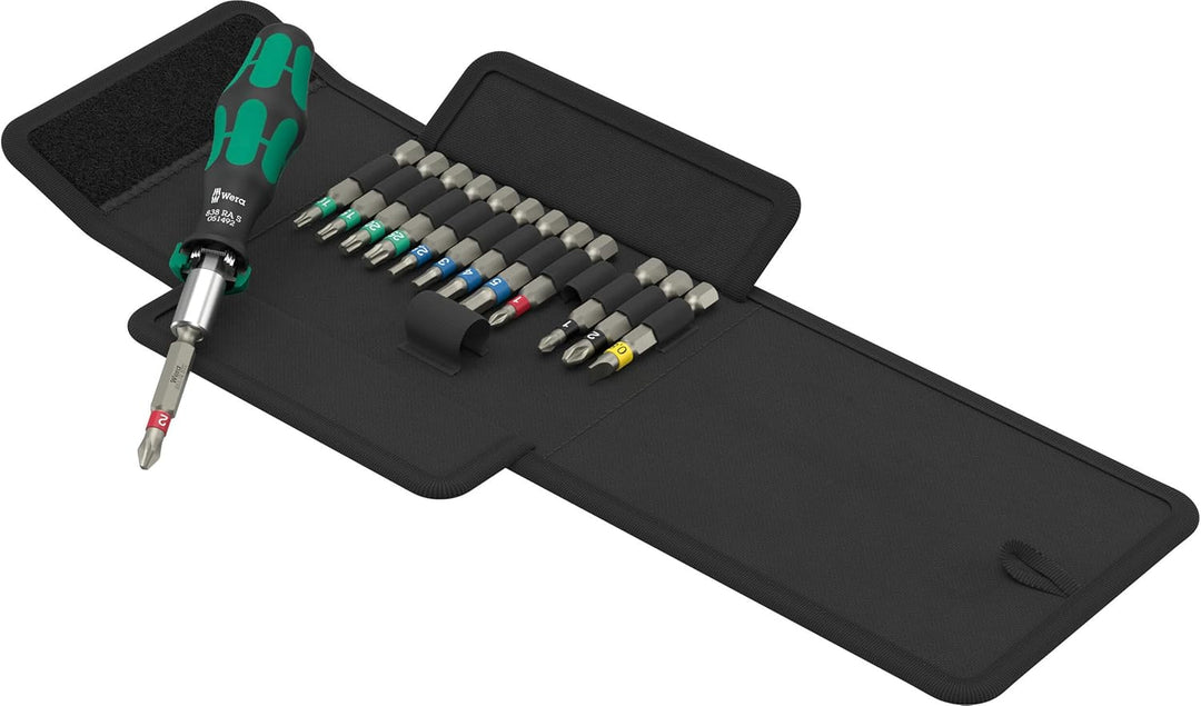 Wera 05051060001 Kraftform Kompakt 838 RA S Set 1, 14-teilig Single, Single