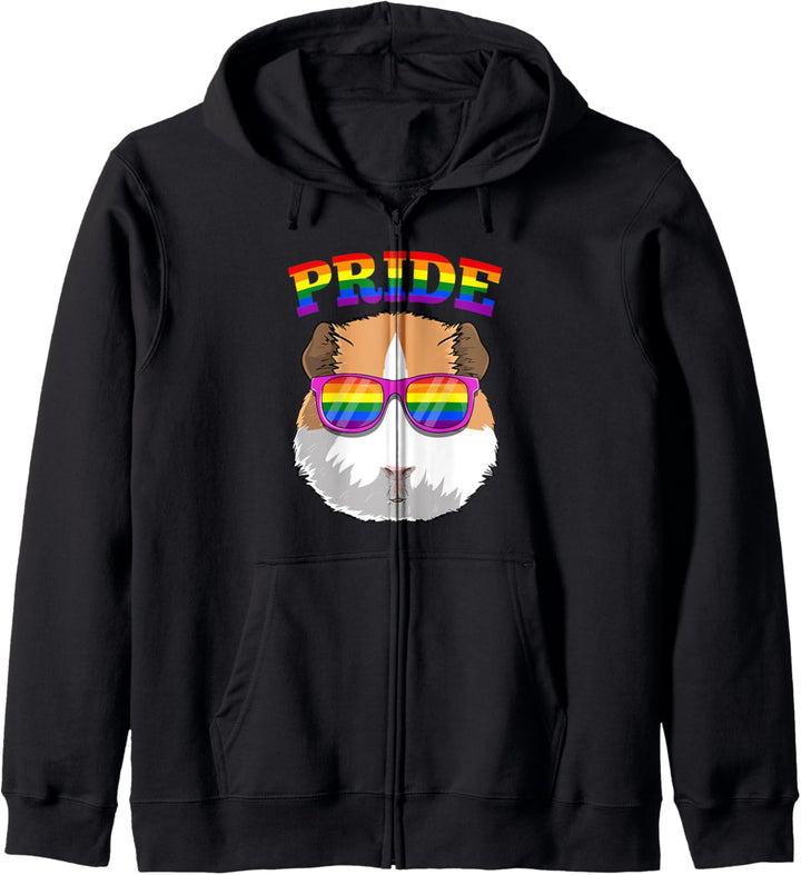 LGBT Guinea Pig Gay Pride Rainbow LGBTQ Cute Meerschweinchen Kapuzenjacke