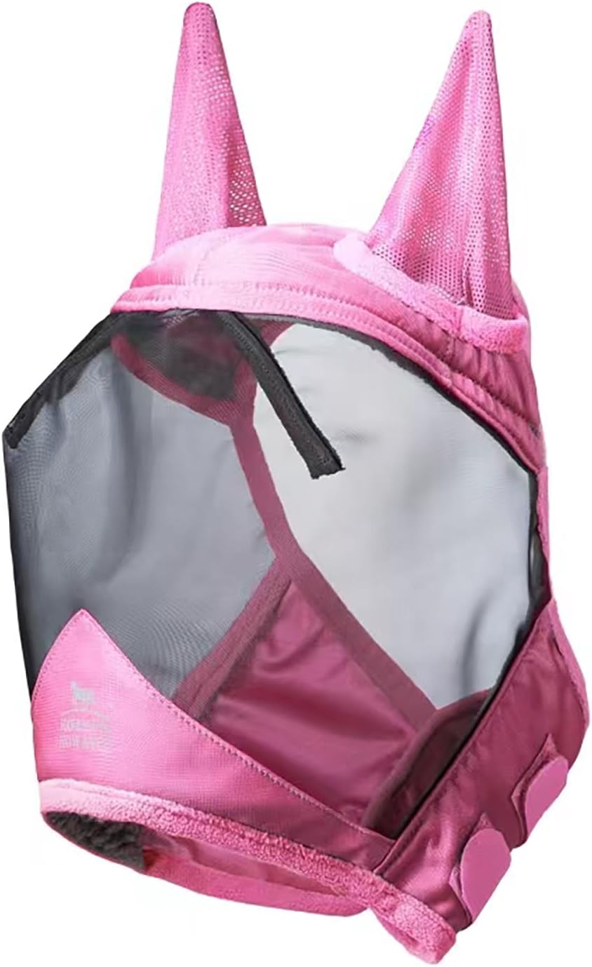 Harrison Howard CareMaster Pro Luminous Pferde Fliegenmaske Standard mit Ohren UV-Schutz für Pferde-