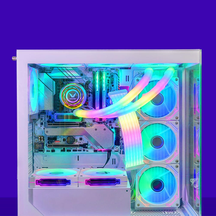 TZMRIT PC Kabel Rgb,ARGB PSU Kabelabdeckungs Kabelverlängerung, RGB Stromverlängerungskabelabdeckung