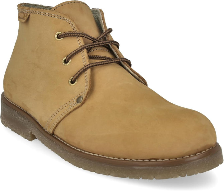PAYMA - Rustikale Safari Leder und Nobuk Stiefel für Herren. Chukka Boot Schuhe Casual, Outdoor und