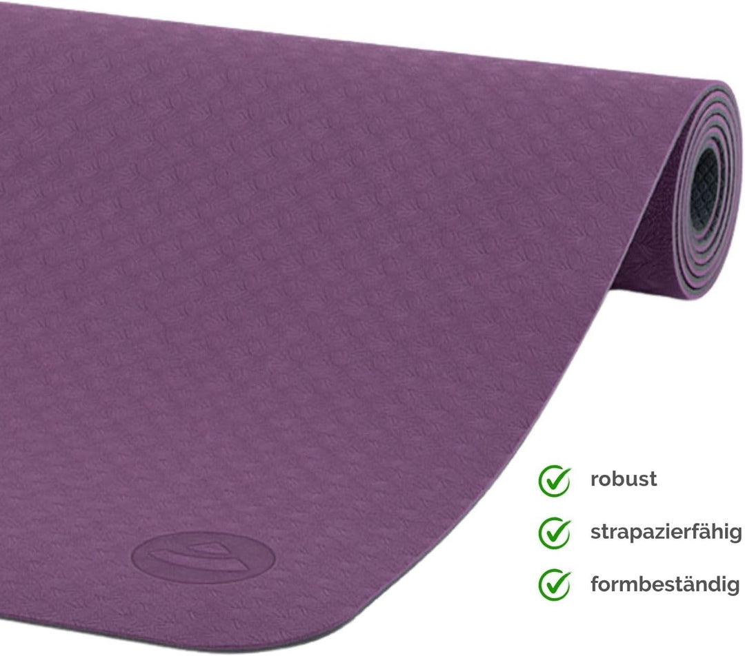 Bodhi Yoga Starter-Set Komplett | rutschfeste Yogamatte aus TPE inkl. 2 Yogablöcken aus Eva (Moosgum
