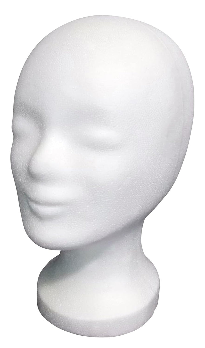 ►►► 6 x FP - Styroporkopf Standard - TOP Marken-Qualität aus deutscher Herstellung (weiss (mit Loch