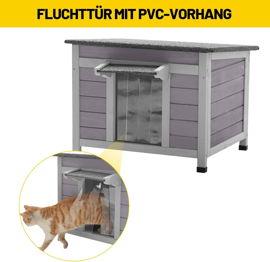 Hundehaus Katzenhaus für Den Aussen- und Innenbereich mit Wasserdichtem Dach, Auch für Andere Kleint