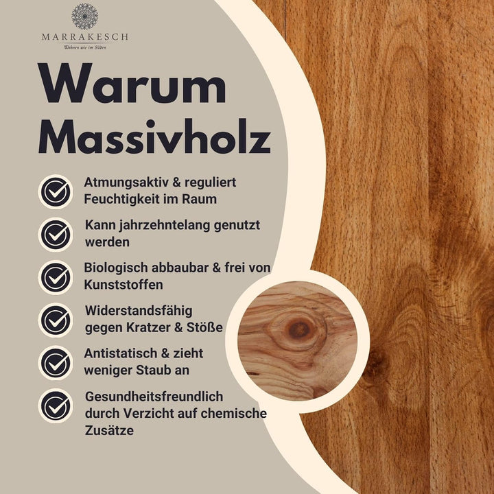 MARRAKESCH Beistelltisch Nachttisch aus Holz 50cm gross Tisch Hocker Gargar Grün als Orientalische D