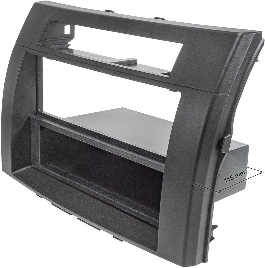 tomzz Audio 2455-081 Radioblende Metallschacht kompatibel mit Toyota Corolla Verso ZER/ZZE 2004-2009