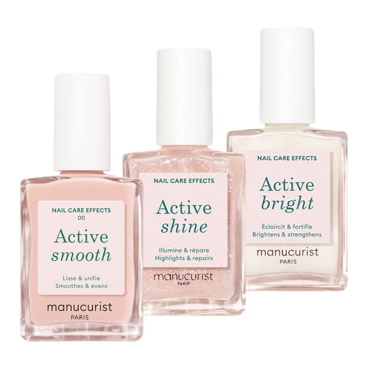Manucurist Active Icons Trio Nagellack Set – Active Smooth 00, Active Shine, Active Bright Nagellack
