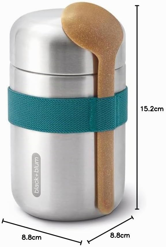 black+blum | Food Flask, Thermobehälter, ozean, 400 ml, Ozean